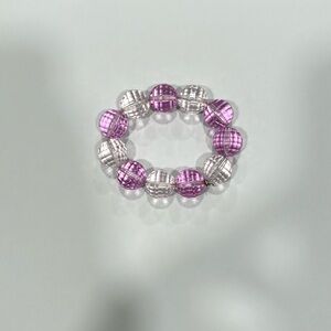 Stella & Dot Girl’s Beaded Bracelet Purple Clear